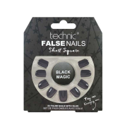 Technic Cosmetics - Faux Ongles False Nails Short Square - Black Magic