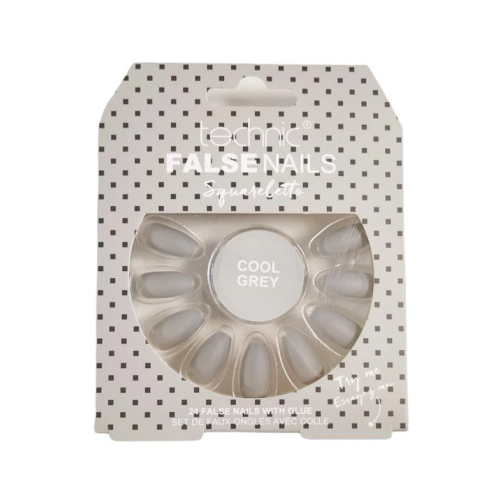 Technic Cosmetics - Faux ongles False Nails Squareletto - Cool Grey