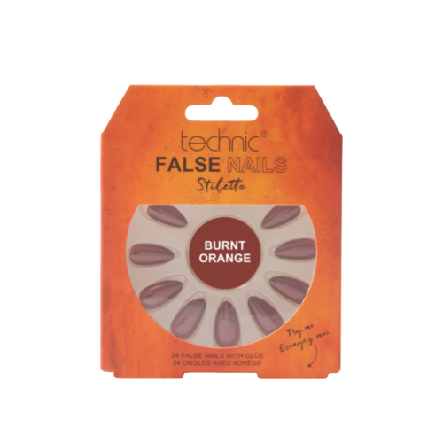 Technic Cosmetics - Faux ongles False Nails Stiletto - Burnt Orange