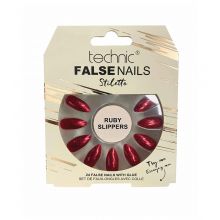 Technic Cosmetics - Faux Ongles False Nails Stiletto - Ruby Slippers