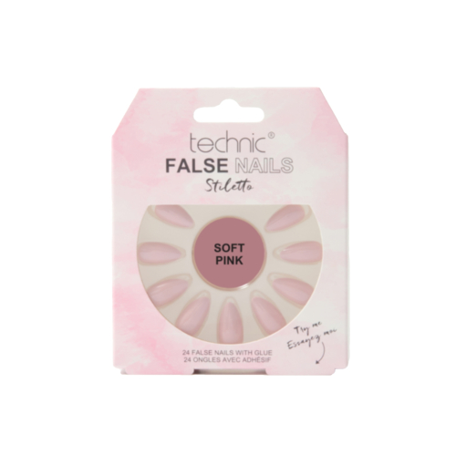 Technic Cosmetics - Faux ongles False Nails Stiletto - Soft Pink