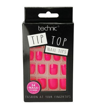 Technic Cosmetics - Faux ongles Tip Top - Bright Pink