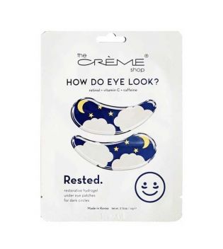 The Crème Shop - Patchs Hydrogel pour les yeux How Do Eye Look? - Rested