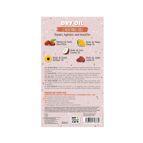 The Fruit Company - Huile sèche à paillettes - Noix de coco