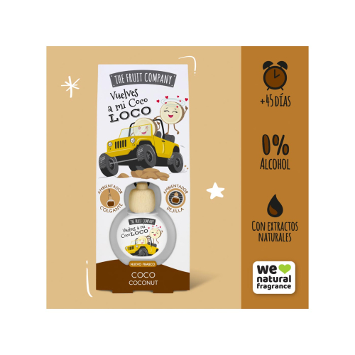 The Fruit Company - Désodorisant pour voiture - Coco