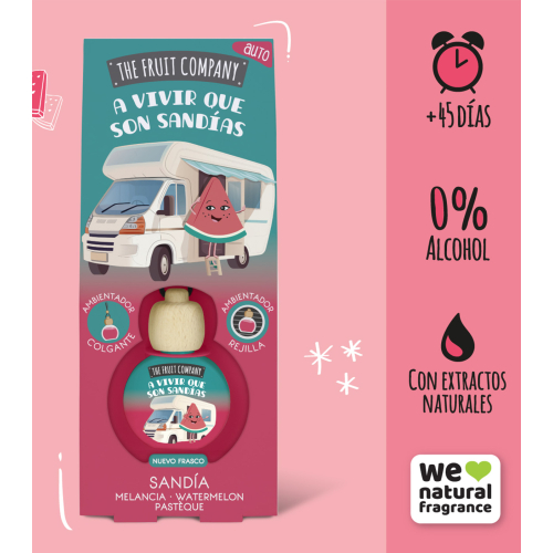 The Fruit Company - Désodorisant pour voiture - Pastèque