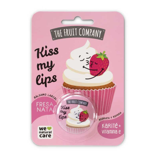 The Fruit Company - Baume à lèvres Kiss My Lips - Fraise et crème