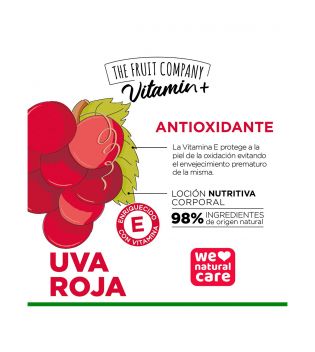 The Fruit Company - Lotion nourrissante pour le corps Vitamin+ - Raisin rouge
