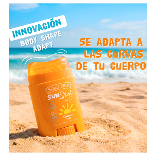 The Fruit Company - Stick solaire SPF50 - Noix de coco