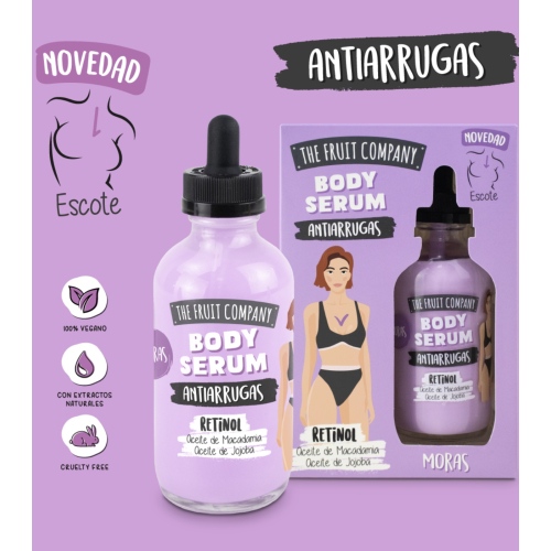 The Fruit Company - Sérum corporel au rétinol spécial décolleté - Mûres
