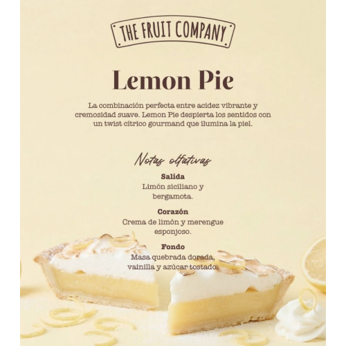 The Fruit Company - Bougie parfumée Patisseries - Lemon Pie