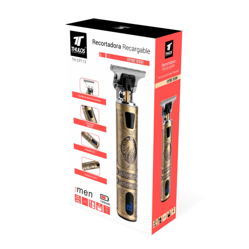 Thulos - Tondeuse à cheveux rechargeable sans fil TH-CP112 - Design vintage