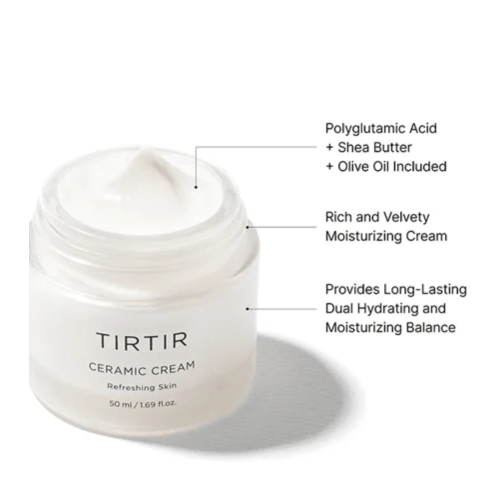TIRTIR - Crème hydratante visage Ceramic Cream