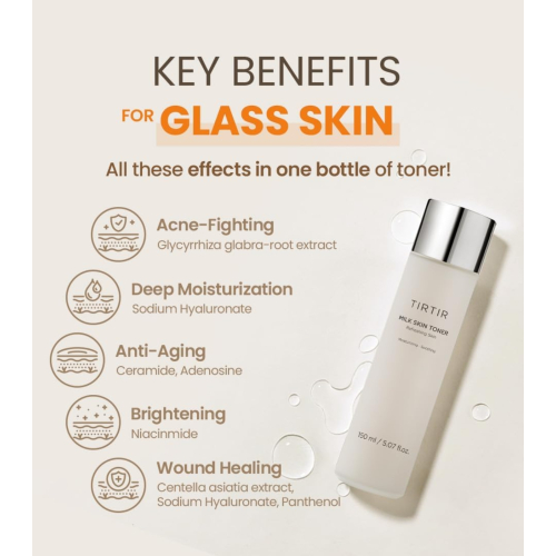 TIRTIR - Lotion tonique pour le visage Milk Toner