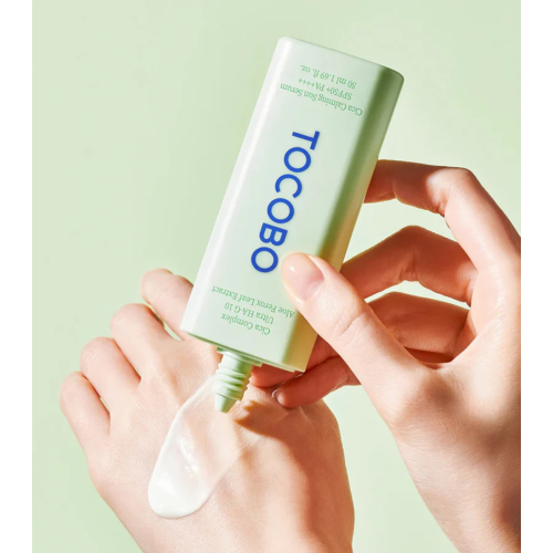 Tocobo - *Cica Calming* - Format sérum solaire visage SPF50 PA++++ - Peau sensible