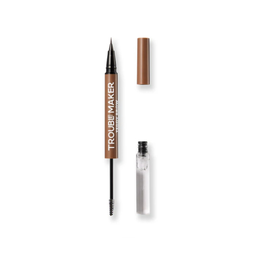 Trouble Maker - Crayon fixateur de sourcils 2 en 1  Teddy Brow - Light Brown