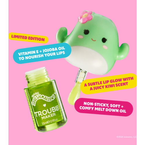 Trouble Maker - *Squishmallows* - Baume à lèvres Melt Down - Maritza the Cactus