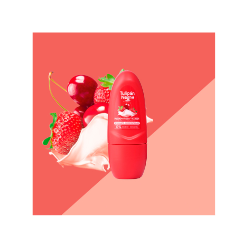 Tulipán Negro - Déodorant anti-transpirant roll-on - Fraise et Cerise