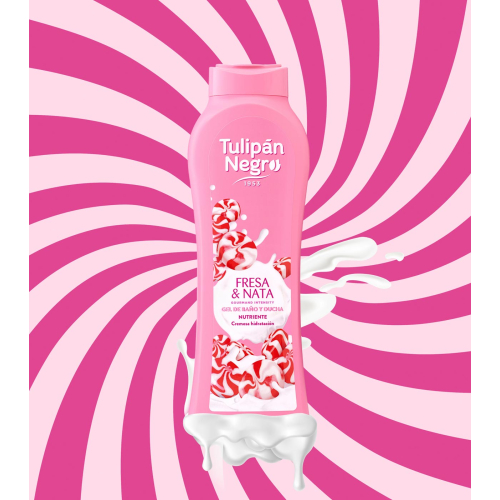 Tulipán Negro - *Gourmand Intensity* - Gel de bain 650ml - Fresa & Nata