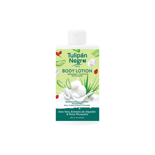 Tulipán Negro - Lait Corporel - Aloe Vera, Extrait de Coton et Rose Musquée