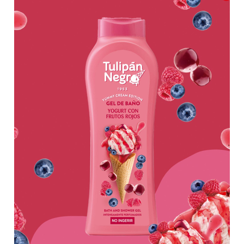 Tulipán Negro - *Yummy Cream Edition* - Gel de bain 650ml - Yogurt con Frutos Rojos