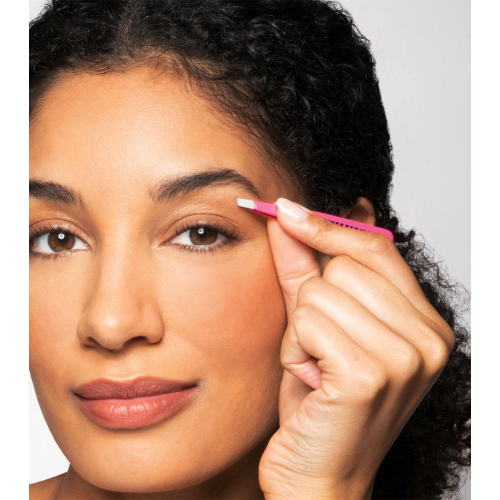 Tweezerman - Mini pince Slant Tweezer - Rose fluo