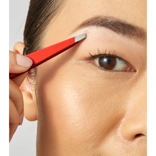 Tweezerman - Pince à épiler Slant - Rouge