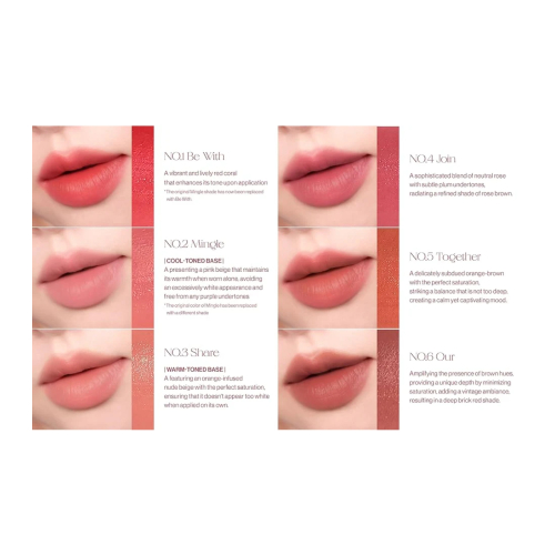 Unleashia - Teinte à lèvres mate Luv Hug Velvet Tint - 01: Be With