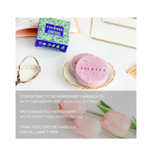 Valquer - Shampooing solide Luxe - Canneberge et extrait d'avocat