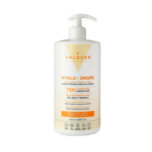 Valquer - Lait Corps Hydratant 72h Hyaludrops - Orange et Vanille
