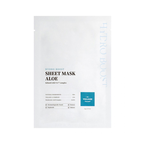 Village 11 Factory - *Hydro Boost* - Masque facial en tissu rafraîchissant à l'aloe vera