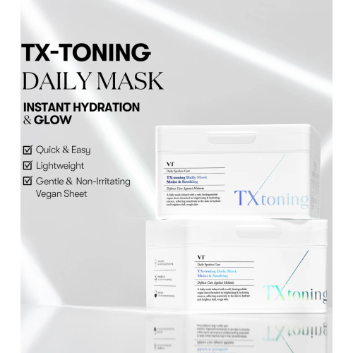 VT Cosmetics - Masque dépigmentant et hydratant TX-Toning - 30 unités