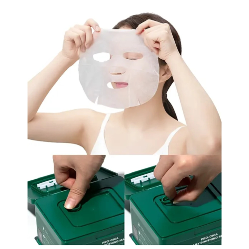 VT Cosmetics - Pack de masques pour le visage Cica Daily Soothing - 30 unités