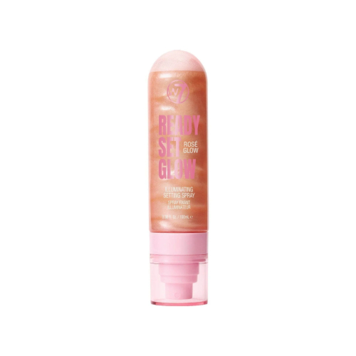 W7 Cosmetics - Spray fixateur de maquillage Ready, Set, Glow - Rose Glow