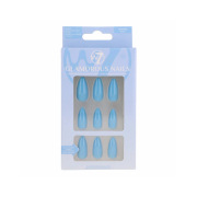 W7 Cosmetics - Ongles artificiels Glamorous Nails - Whisper Blue