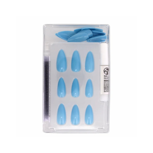 W7 Cosmetics - Ongles artificiels Glamorous Nails - Whisper Blue