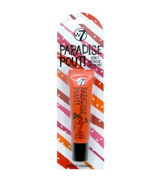 W7 - Rouge à lèvres liquide Métallique Paradise Pout! - Sensuous strawberry