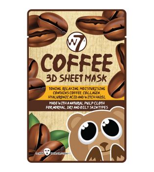 W7 - Masque facial en papier 3D - Café