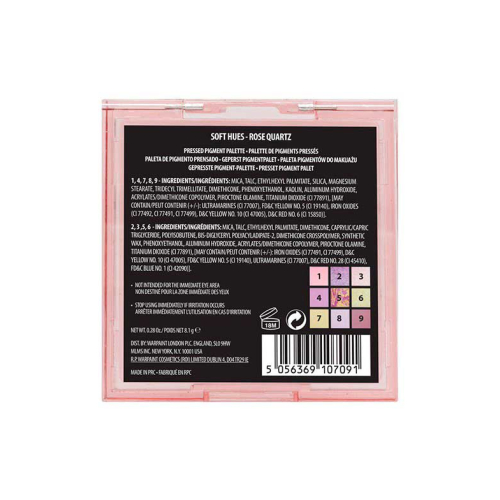 W7 - Palette de pigments pressés Soft Hues - Rose Quartz