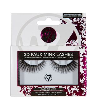 W7 - Faux cils 3D Faux Mink Lashes - Back to Mine