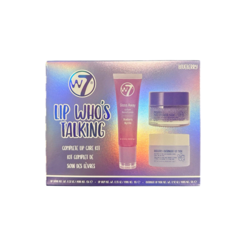 W7 - Coffret de soins des lèvres Lip Who's Talking - Blueberry
