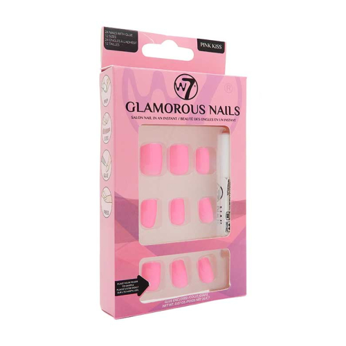 W7 - Faux ongles Glamorous Nails - Pink Kiss