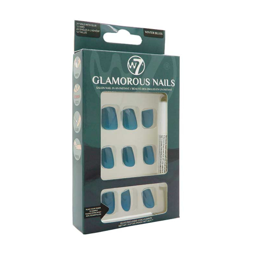 W7 - Faux ongles Glamorous Nails - Winter Blues