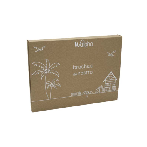 Wailoha - *Colección agua* - Ensemble de pinceaux pour le visage