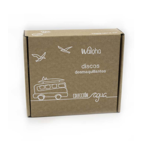 Wailoha - *Colección agua* - Disques démaquillants réutilisables