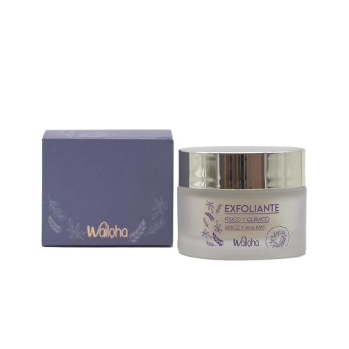 Wailoha - *Colección Calma* - Gommage physique et chimique du visage au riz et kiwi AHA