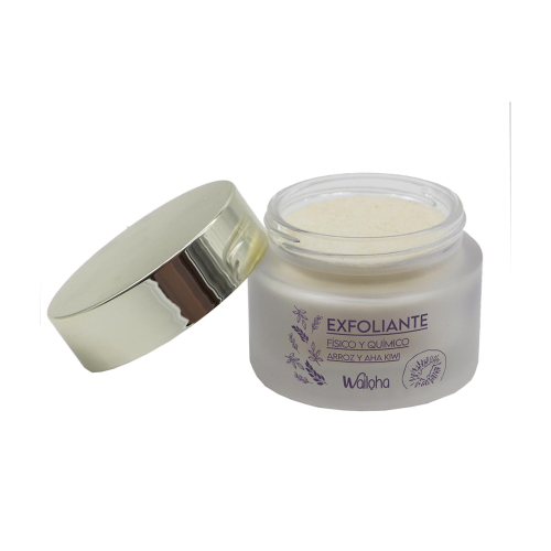 Wailoha - *Colección Calma* - Gommage physique et chimique du visage au riz et kiwi AHA