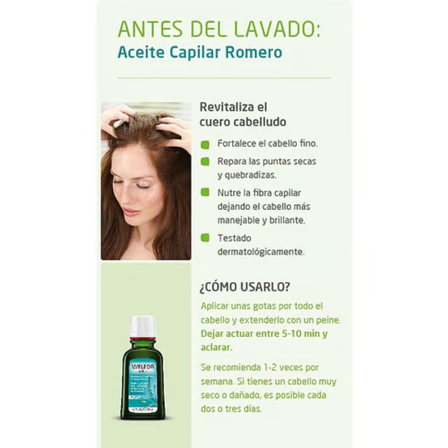Weleda - Conditionnement huile capillaire - Romarin