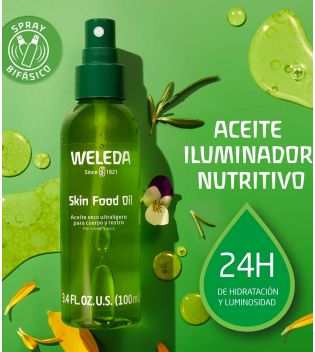 Weleda - Huile Sèche Ultra Légère Visage et Corps Skin Food - Peau Normale et Sèche