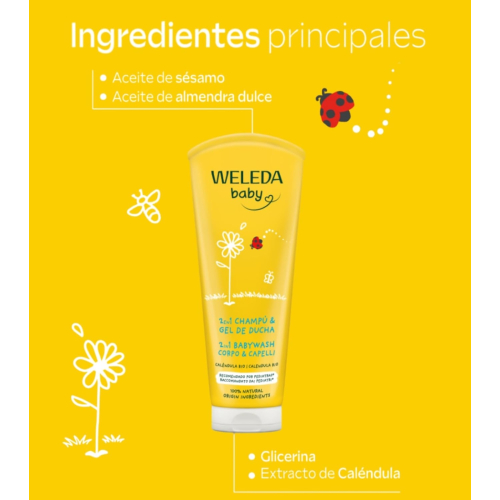Weleda - Shampooing et corps de lavage Baby - Calendula